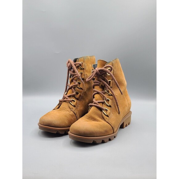 Sorel Shoes - Sorel Phoenix Lace Waterproof Boots Womens US 6 EUR 37 Camel Brown Leather